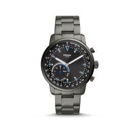 Correa de reloj Fossil FTW1174 Acero inoxidable Gris antracita 22mm